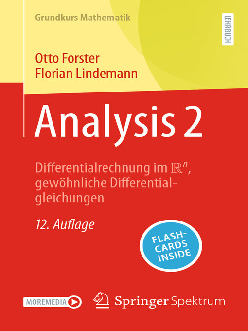 Title details for Analysis 2 by Otto Forster - Available